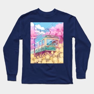 The Japanese spring travel and the cherry blossom Long Sleeve T-Shirt